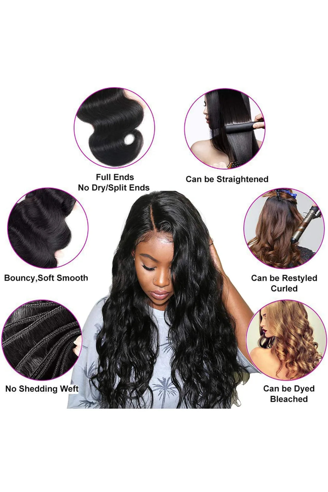 Cambodia Raw Hair Bundle Straight Natural Color 12A