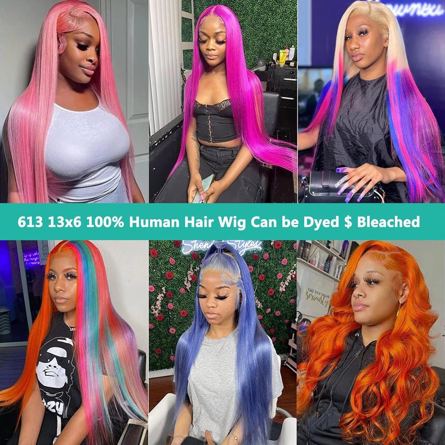 613 Lace Front Wig Human Hair, 13X6 Transparent HD Frontal for Black Women 12A Straight Blonde Wigs Hair Pre Plucked with Baby (36Inch, Hair)