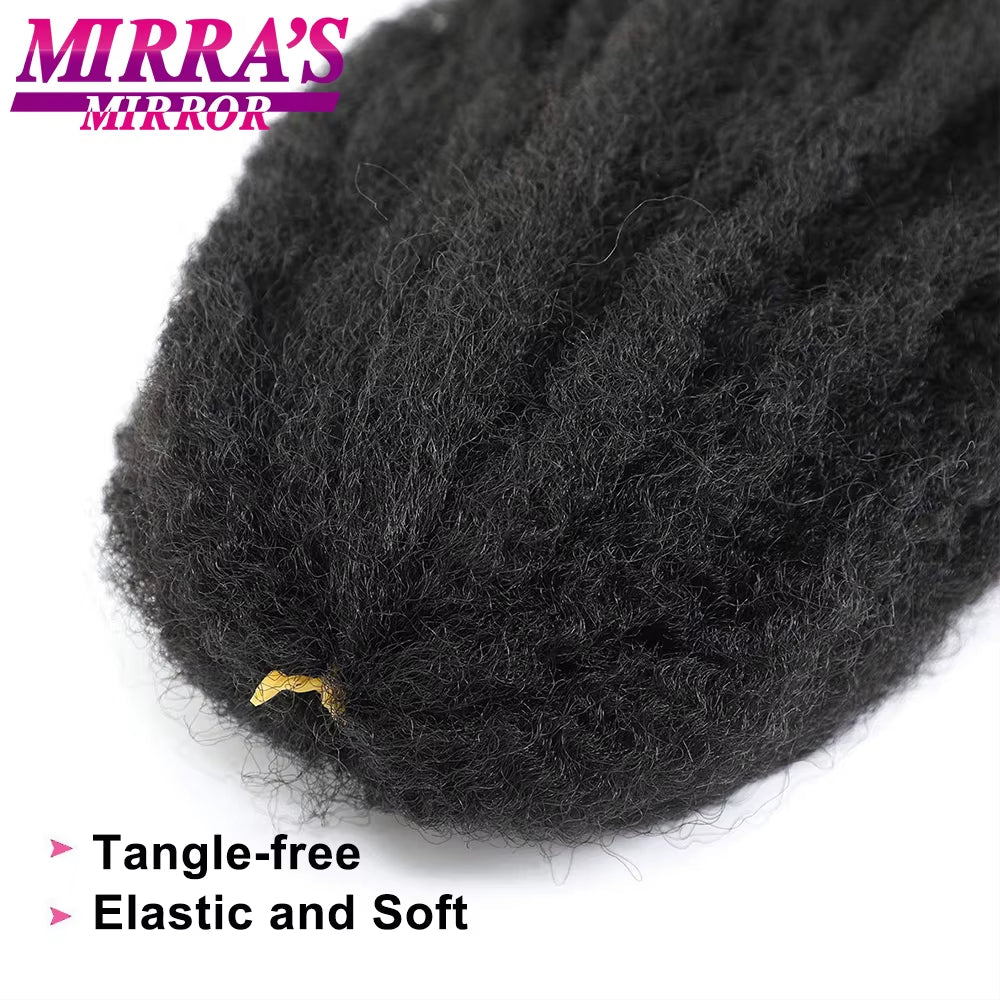 Synthetic Marley Braid Hair 18/24 Inch Crochet Braids Marley Twist Braiding Hair for Faux Locs Afro Kinky Curly Hair Extensions