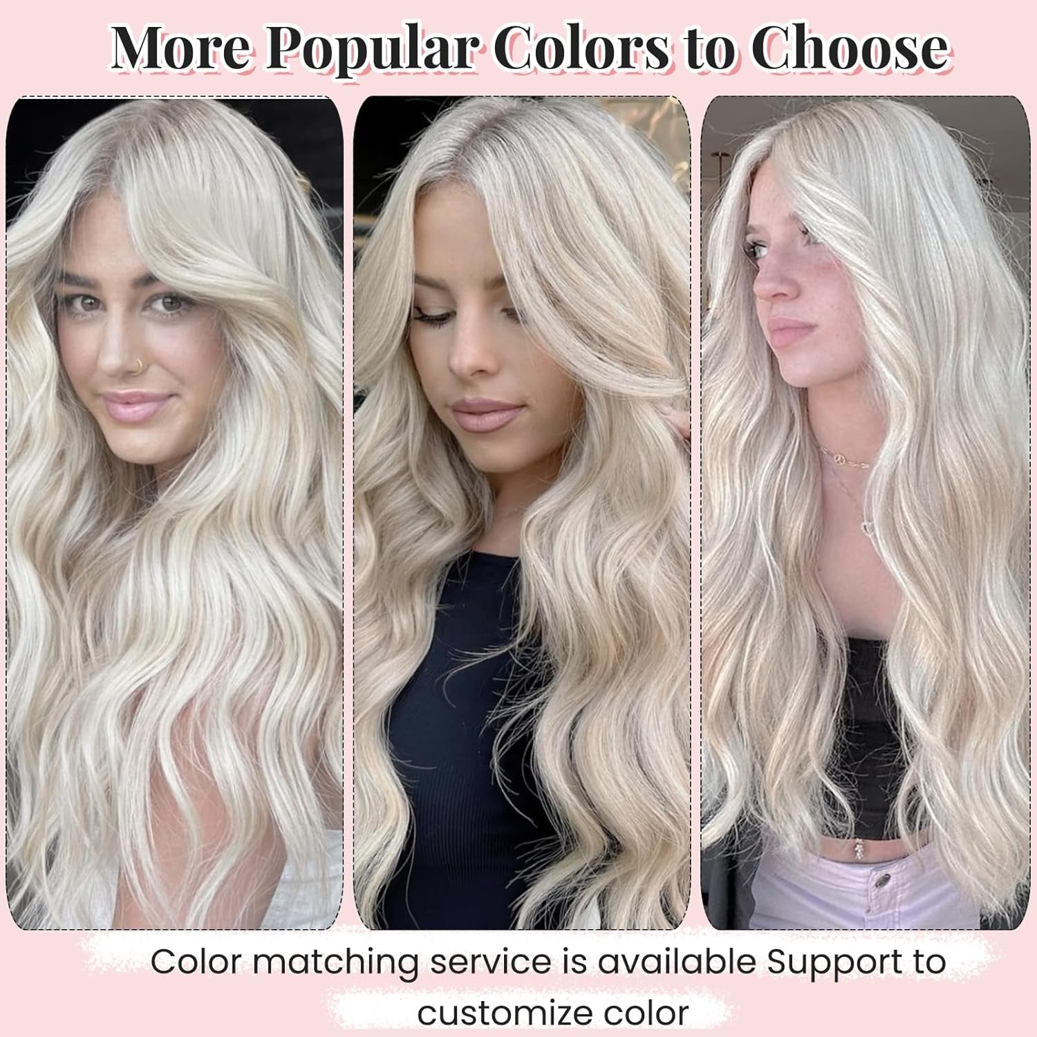 Clip in Hair Extensions Human Hair Ice White Virgin Hair Bundles for Thinning Hair Remy Human Hair Extension 16 Inch 7Pcs 70G Straight Hairpieces with Clip Ins for Women