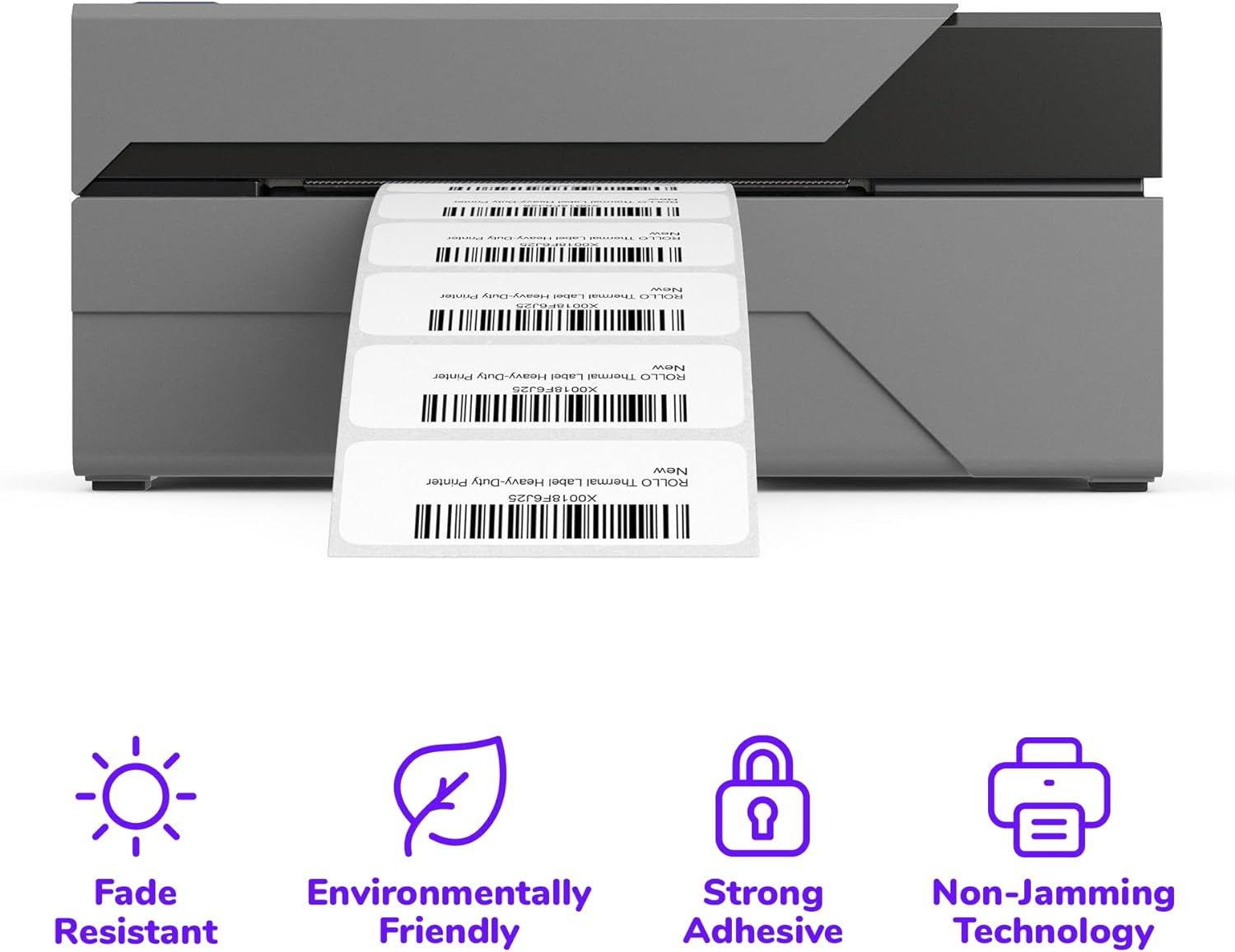 Direct Thermal 2X1 Barcode Labels - Roll of 1,000 Thermal Labels for Shipping (Commercial Grade Stickers)