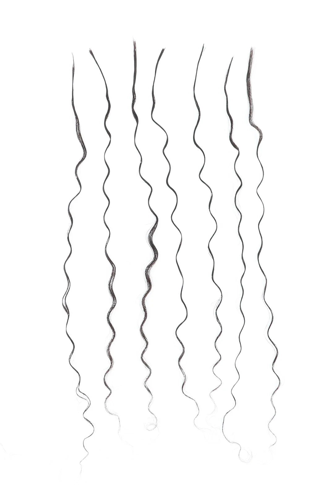 Pre-Divided Water Wave Bulk Human Hair for Braiding Easy Split BU82