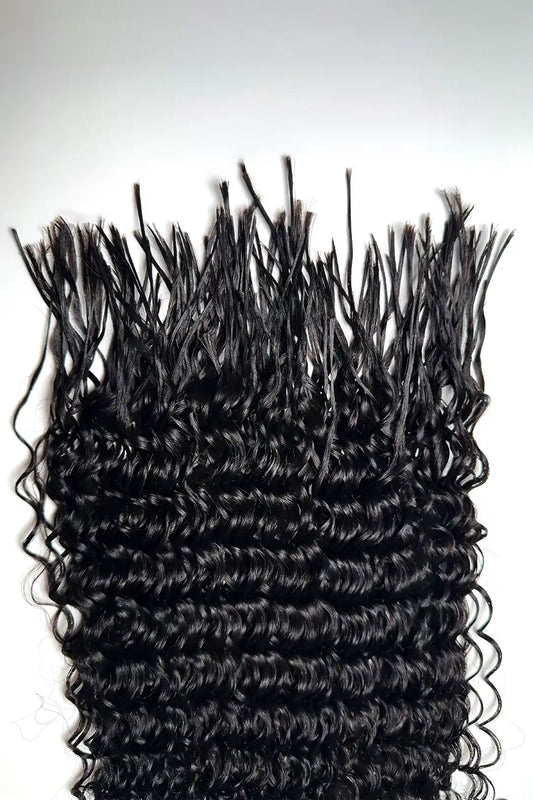 Pre-Divided Water Wave Bulk Human Hair for Braiding Easy Split BU82