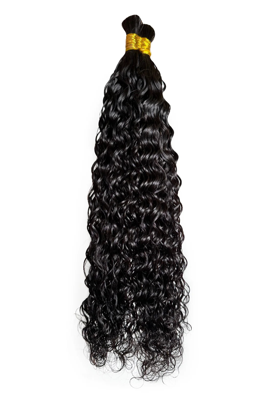 Pre-Divided Water Wave Bulk Human Hair for Braiding Easy Split BU82