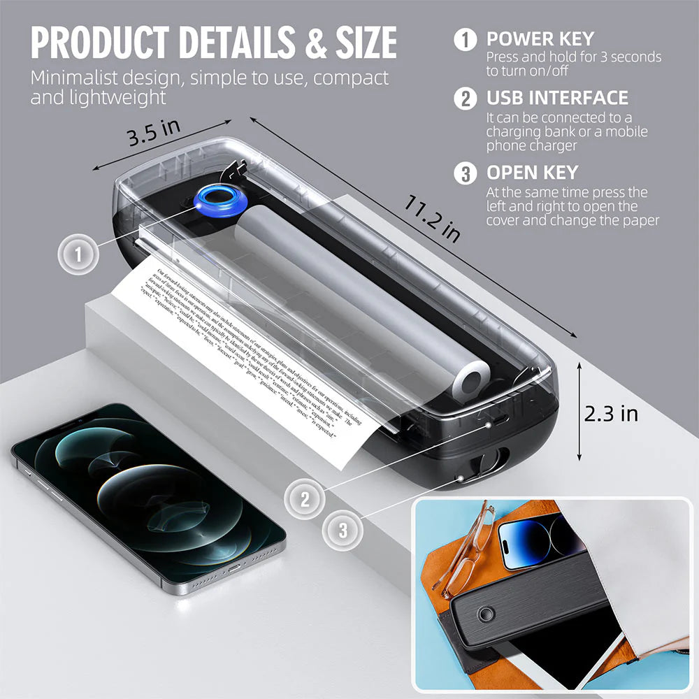 A80 Portable Thermal Printer